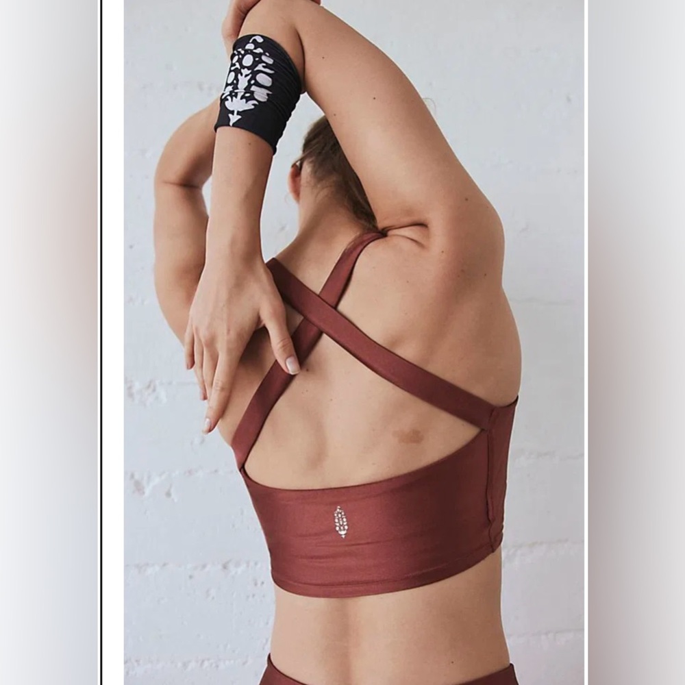 NWT Free People Movement Shine Bright Bra Color Burnt Multiple Sizes